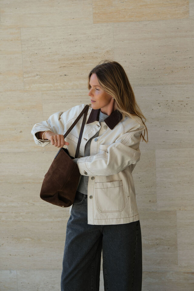 Denim Barn Jacket, NATURAL ECRU