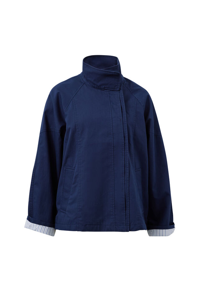 Dakota Funnel Neck Jacket, HERITAGE NAVY