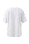 Stevie Slouchy Tee, WHITE - alternate image 3