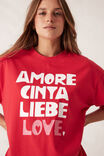 Ceres X Bhf Love Tee, AMORE HERITAGE RED - alternate image 4