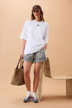 Mila Short, LEOPARD LINEN BLEND - alternate image 3