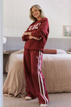 BURGUNDY SIDE STRIPE