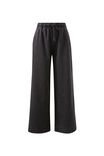Andie Wide Leg Drawstring Pant, WASHED BLACK - example image 2