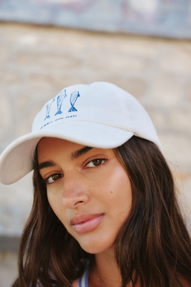 Pip Everyday Cap, WHITE/SUMMER FISH