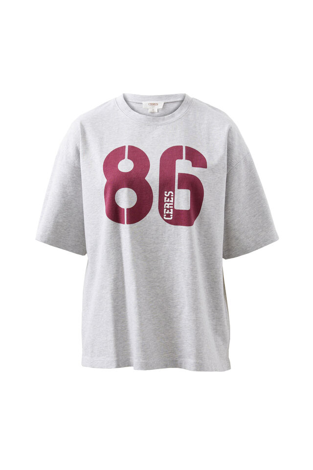 Boyfriend Tee, CLOUD MARLE/CERES 86