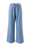 Andie Wide Leg Drawstring Pant, BLUE HERRINGBONE - alternate image 2