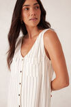 Button Through Midi Shift Dress, PINSTRIPE - alternate image 7