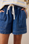 Darcy Relaxed Everyday Short, FRESH INDIGO - example image 4