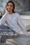 Relaxed Drawstring Pant, LEOPARD LINEN BLEND - alternate image 4
