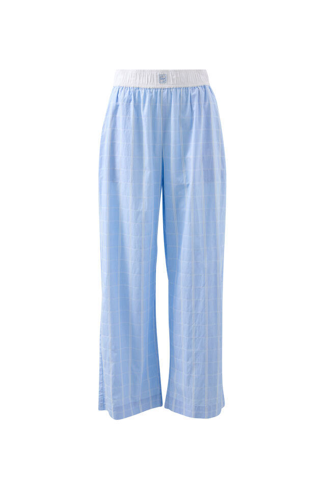 The Lounge Pant, BLUE FAINT CHECK