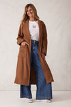 Classic Longline Coat, CHESTNUT - alternate image 1