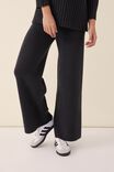 Soft Knit Wide Leg Pant In Recycled Blend, CHARCOAL MARLE - alternate image 4