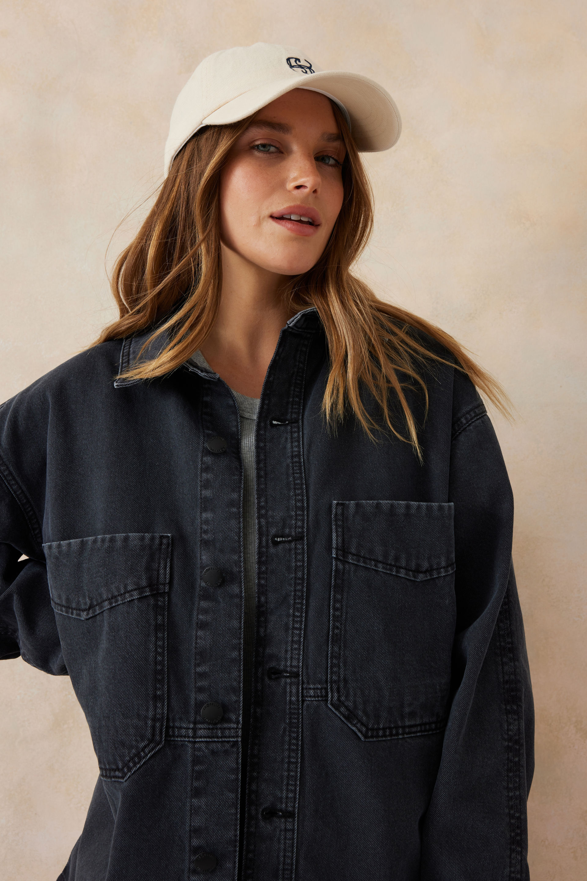 Denim Side Pocket Shacket