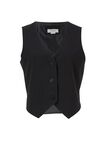 Vest In Recycled Blend, BLACK - alternate image 2
