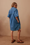 Relaxed Shirt Dress, FRESH INDIGO - alternate image 3