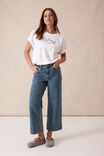 Jude Wide Leg Crop Jean, MID INDIGO - alternate image 5