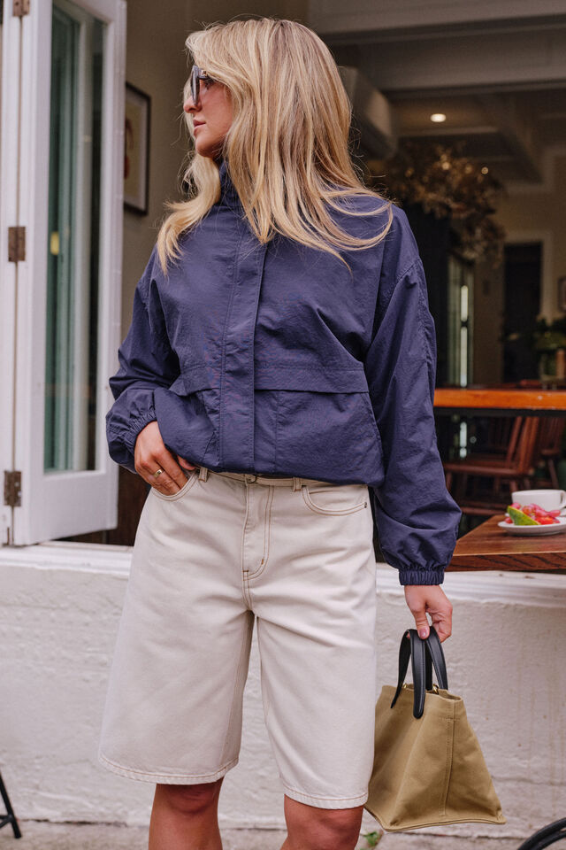 Olive Belted Denim Short, FRESH SAND