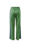Gigi Wide Leg Terry Trackpant, PISTACHIO WASHED NAVY SIDE STRIPE - example image 3