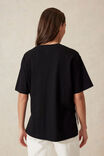 Slouchy Split Hem Tee, BLACK - alternate image 3