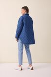 Chambray Quilted Shacket In Rescue Fabric, MID INDIGO - alternate image 3