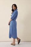 Classic Shirt Dress Jf, CLASSIC BLUE PRINTED STRIPE ORGANIC COTTON - alternate image 3