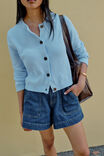 Nelly Long Sleeve Knit Cardi, CHINA BLUE - alternate image 5