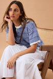 Nina Boxy Knit Tee, SUMMER BLUE STRIPE - alternate image 5