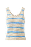 Talulah Knit Tank, POWDER BLUE STRIPE - alternate image 2