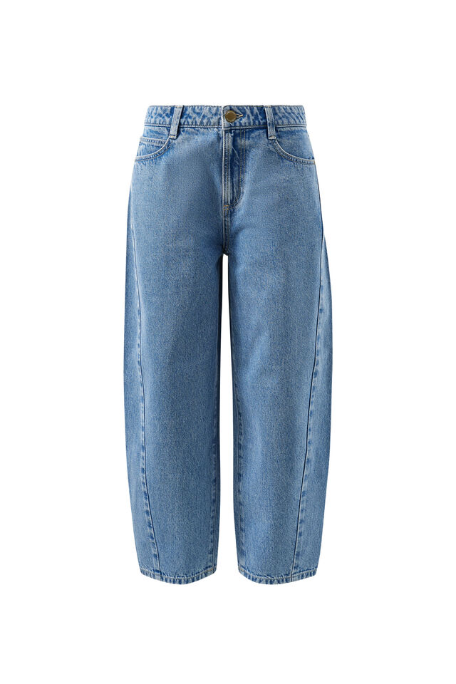 Leah Tapered Barrel Jean, VINTAGE BLUE