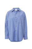 Oversized Poplin Shirt, CLASSIC BLUE STRIPE ORGANIC COTTON - alternate image 2