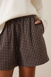 Mila Short, TEXTURED CHOCOLATE CHECK - example image 4