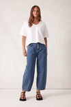 Boxy V Neck Tee, WHITE - alternate image 4