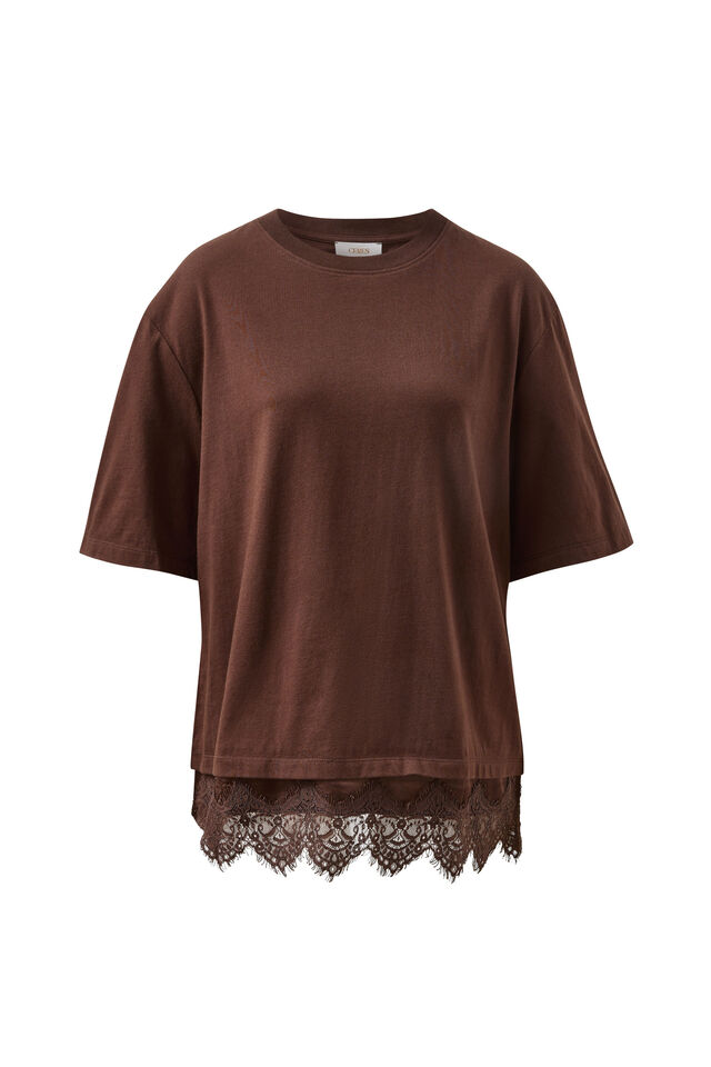Lacey Tee, CHOCOLATE