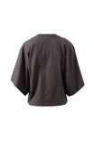 Lucy Relaxed Sleeve Tee, PHANTOM - alternate image 3