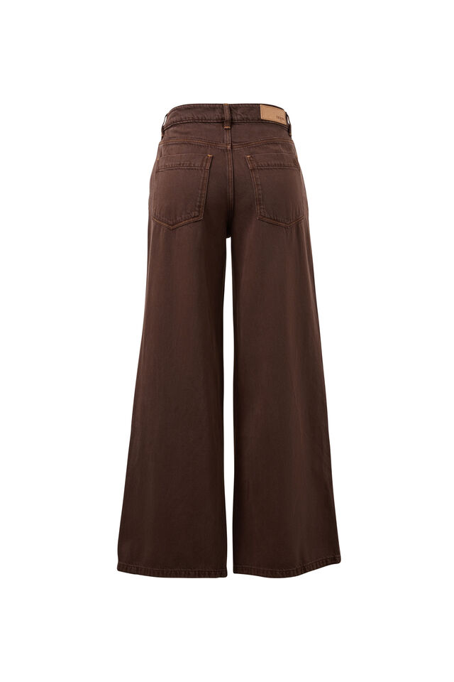 Willow Soft Wide Leg Jean, CHOCOLATE