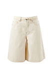 Olive Belted Denim Short, FRESH SAND - example image 2