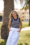 Poplin Maxi Skirt Jf, WHITE - alternate image 5