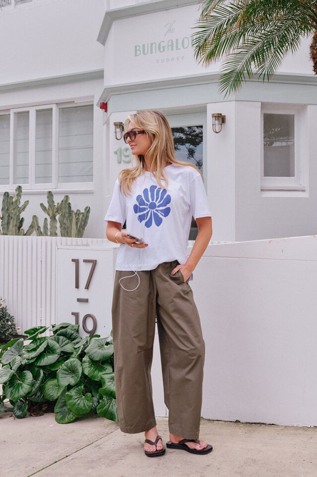 Bella Barrel Pant, WASHED OLIVE