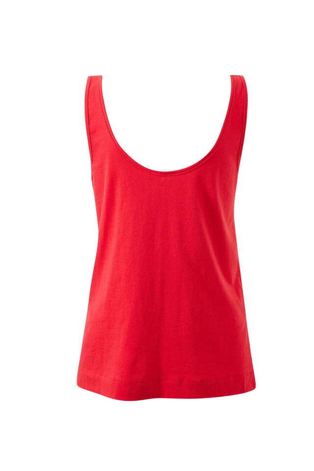 Bloom Slouchy Scoop Tank, HERITAGE RED