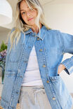 Ava Chore Shacket, VINTAGE BLUE - alternate image 5