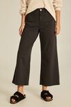 Wide Leg Pant With Patch Pockets In Rescue, BLACK - alternate image 1