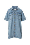 Relaxed Shirt Dress, VINTAGE BLUE - alternate image 2