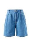 Piper Pleat Front Short, FRESH INDIGO - alternate image 2