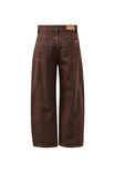 Demi Barrel Jean, BITTER CHOC - alternate image 3