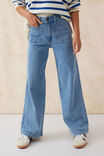 Wide Leg Patch Pocket Jean, VINTAGE BLUE COMFORT STRETCH - alternate image 4