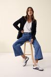 Ponte Longline Blazer With Ecovero™ Fibres, BLACK - alternate image 1