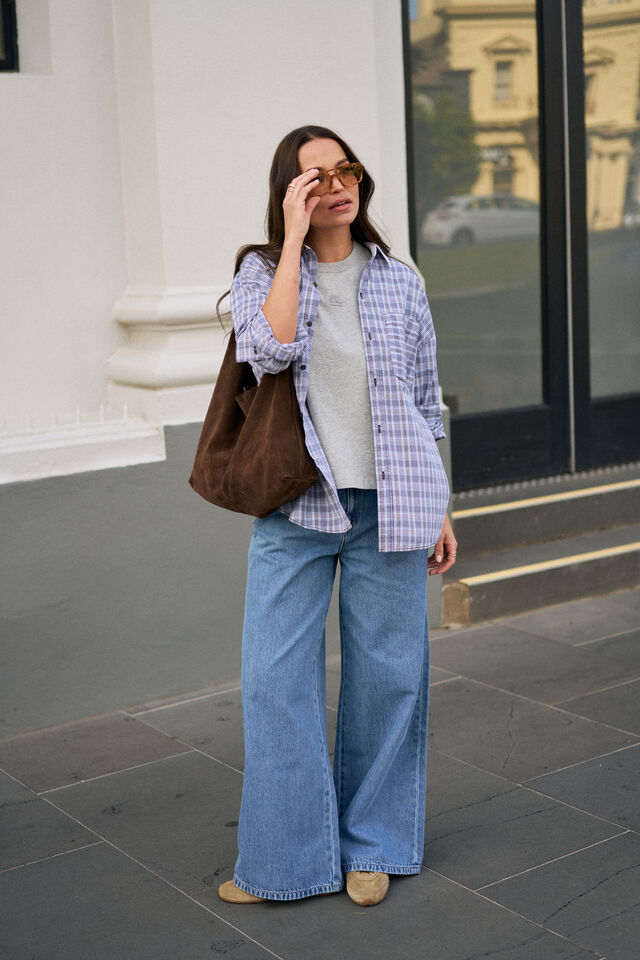 Reese Wide Jean, VINTAGE BLUE