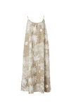 Strappy Midi Dress, BROWN PALM LINEN - alternate image 2
