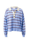Jessa Rugby Knit, SKY BLUE STRIPE - alternate image 2