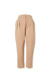 Flat Front Pant With Elastic Waist In Cotton, CAMELETTE - alternate image 5